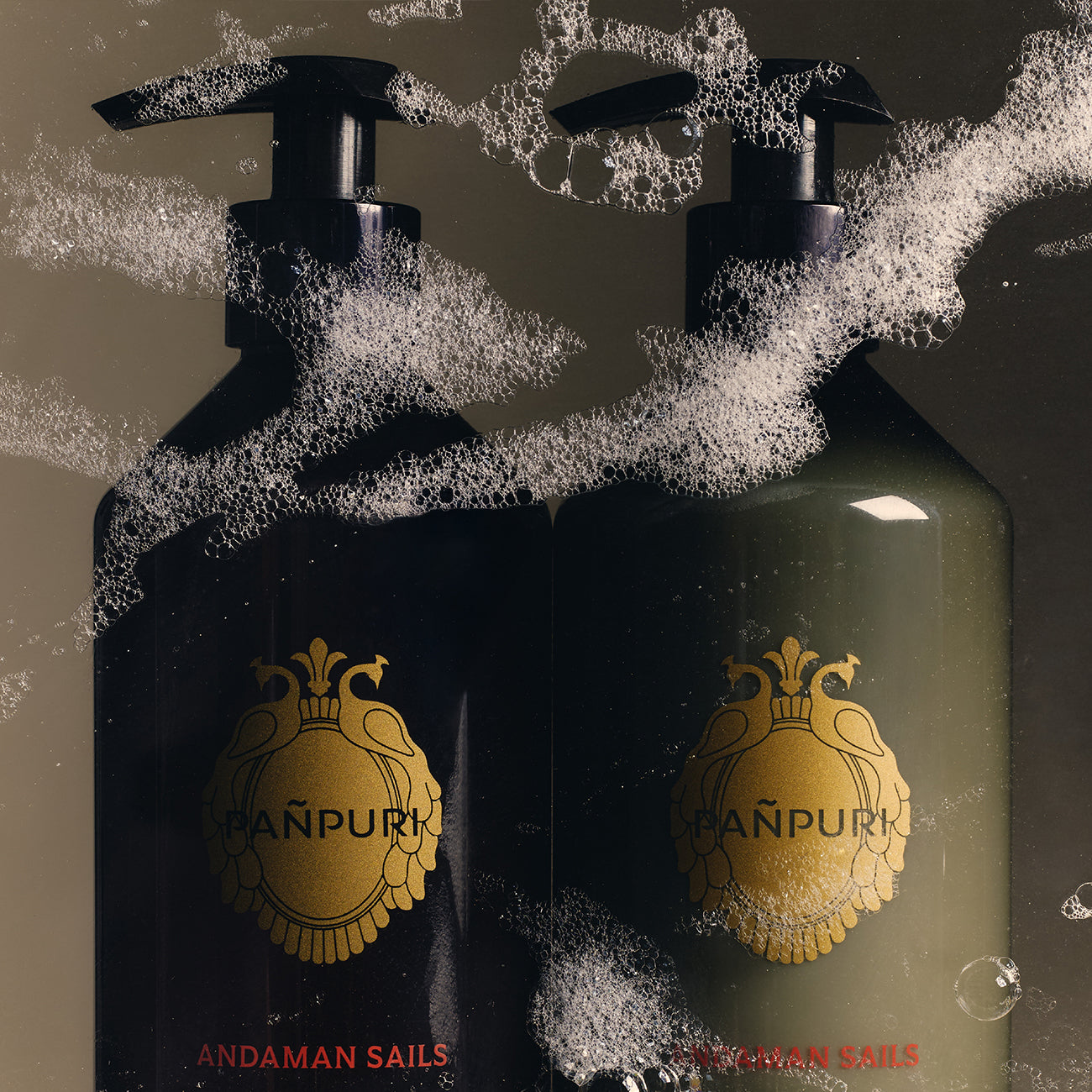 PAÑPURIのヘアコンディショナー〈アンダマンセイルズ〉。ベルガモットとグリーンティーの香りに包まれ、植物由来成分が髪をしなやかに整えるノンシリコン処方のコンディショナー。