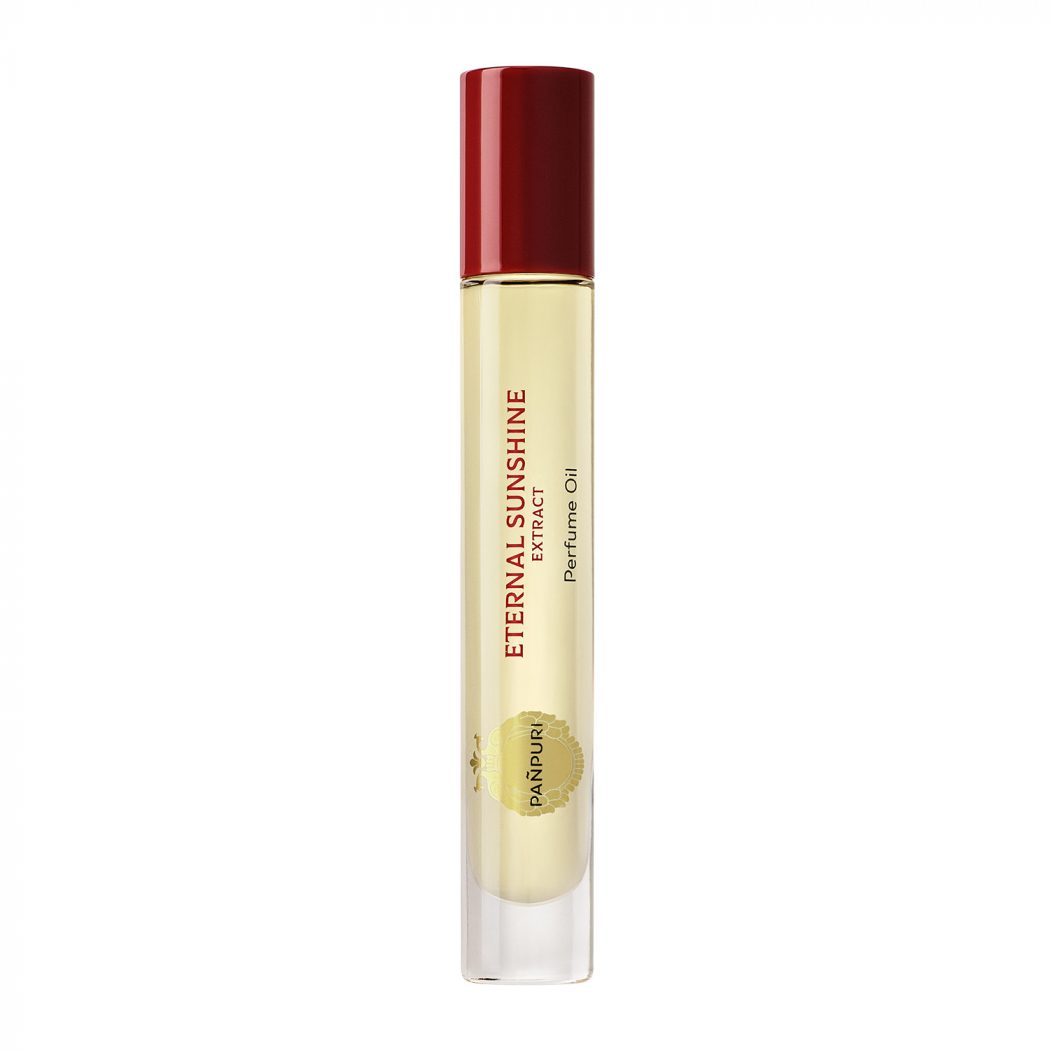 PAÑPURIのエクストラクト パフュームオイル〈エターナルサンシャイン〉10mL。ライムとハーバルの香りをロールオンで纏う、日常に寄り添うサイズ。