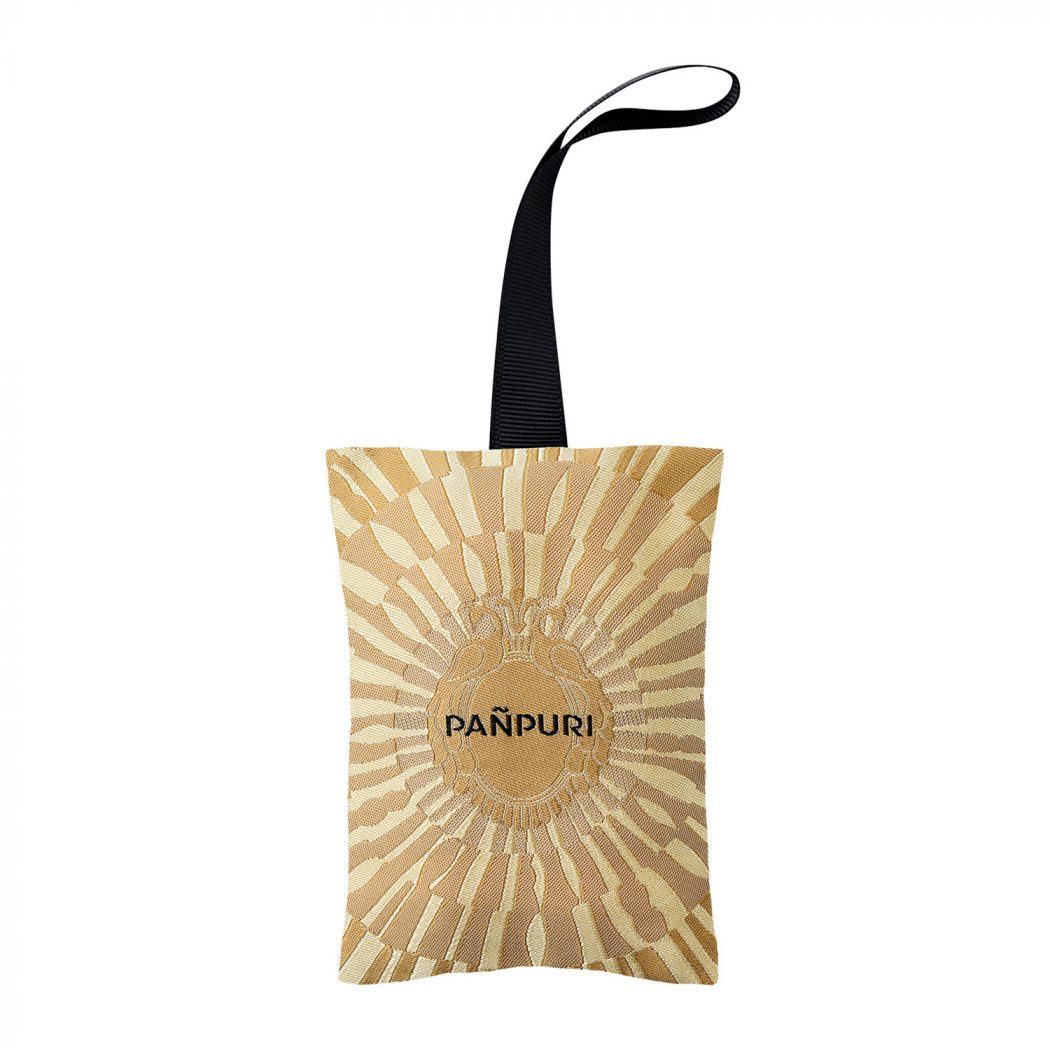 PAÑPURIのアンビエンスサシェ〈ライム〉。朝の光のように爽やかなシトラスとハーバルな香りが広がる、上質な香りのサシェ。